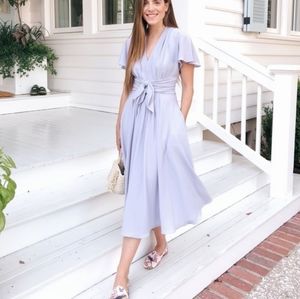 Gal Meets Glam Jane hydrangea midi dress